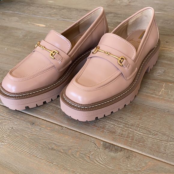 Free People Sam Edelman Laurs Platform Pink Oxford Loafers 9.5 NWOB - Picture 5 of 13